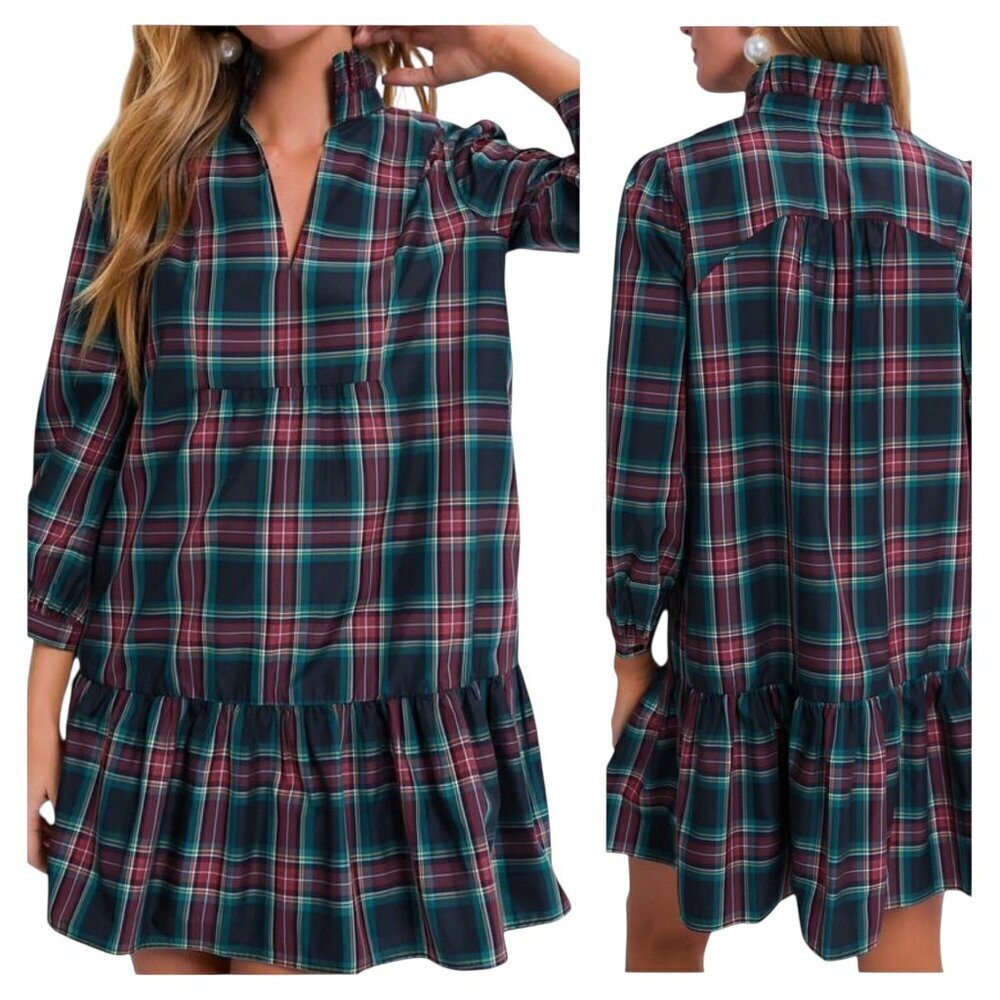 Tuckernuck Highland Tartan Palmerston Dress XL NWT | Holiday Plaid Midi